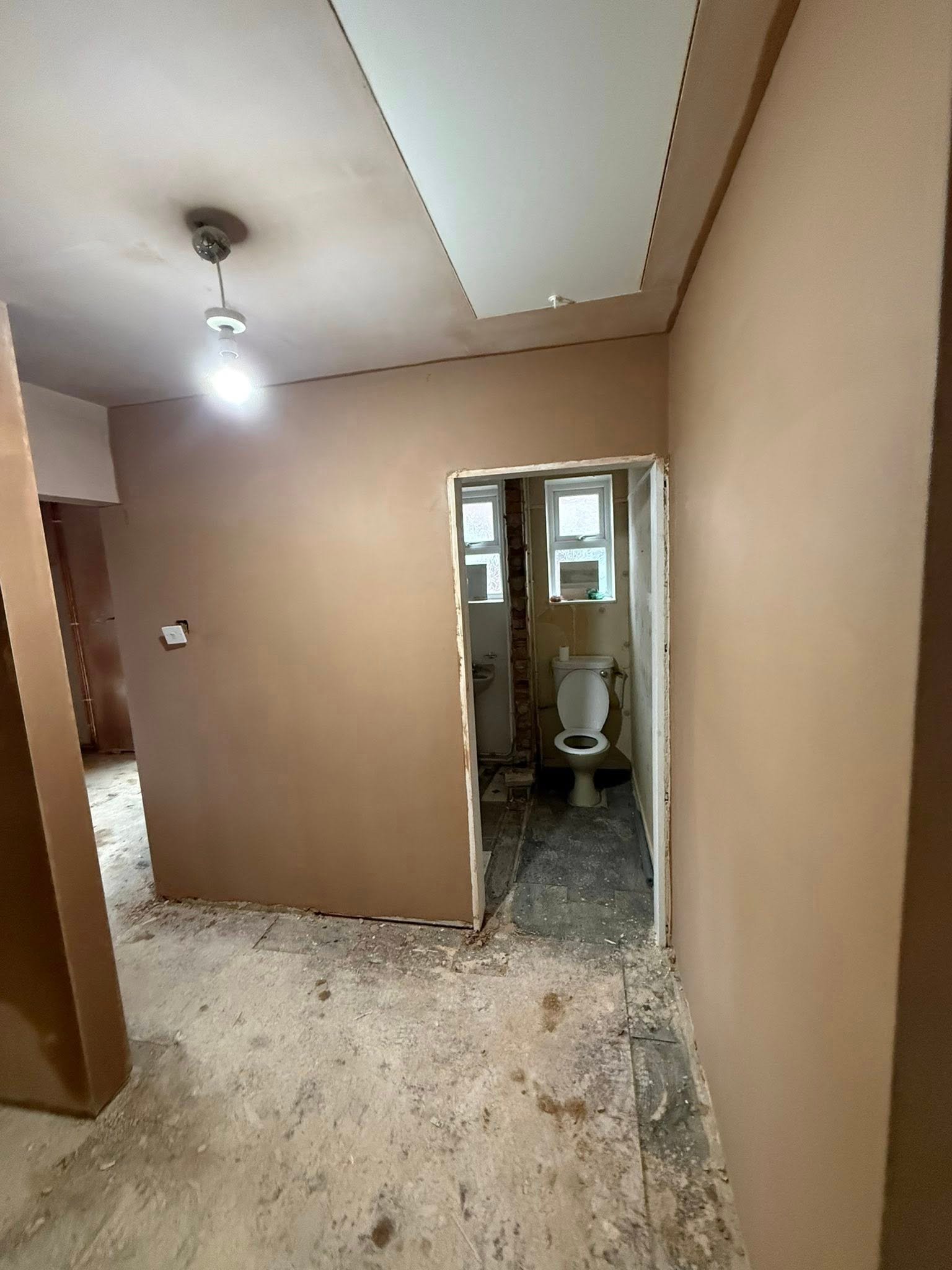 Fireplace and feature wall plastering — Norfolk plasterer